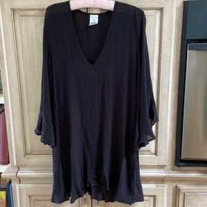 Anne Cole swimsuit cover up NWT black sz XS/S